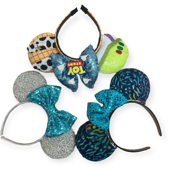 Unbranded Other - Hand Made Minnie Mickey Ears Bundle